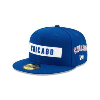 Sapca New Era Chicago Cubs MLB Boxed Wordmark 59FIFTY Fitted - Albastri